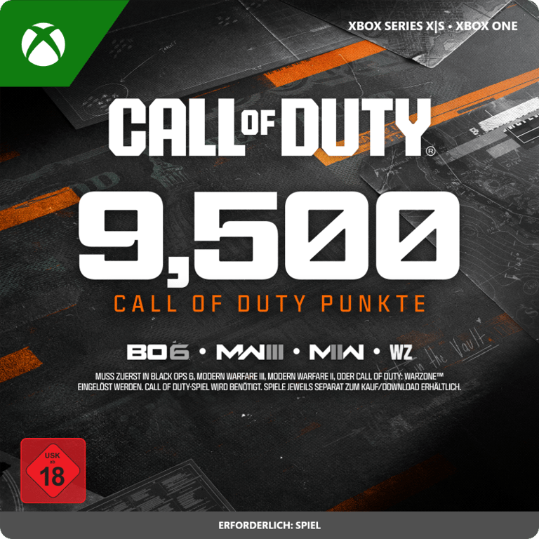 9.500 Call of Duty Punkte