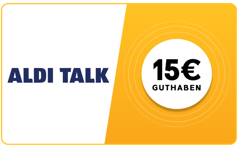 Aldi Talk - 15 € Guthaben