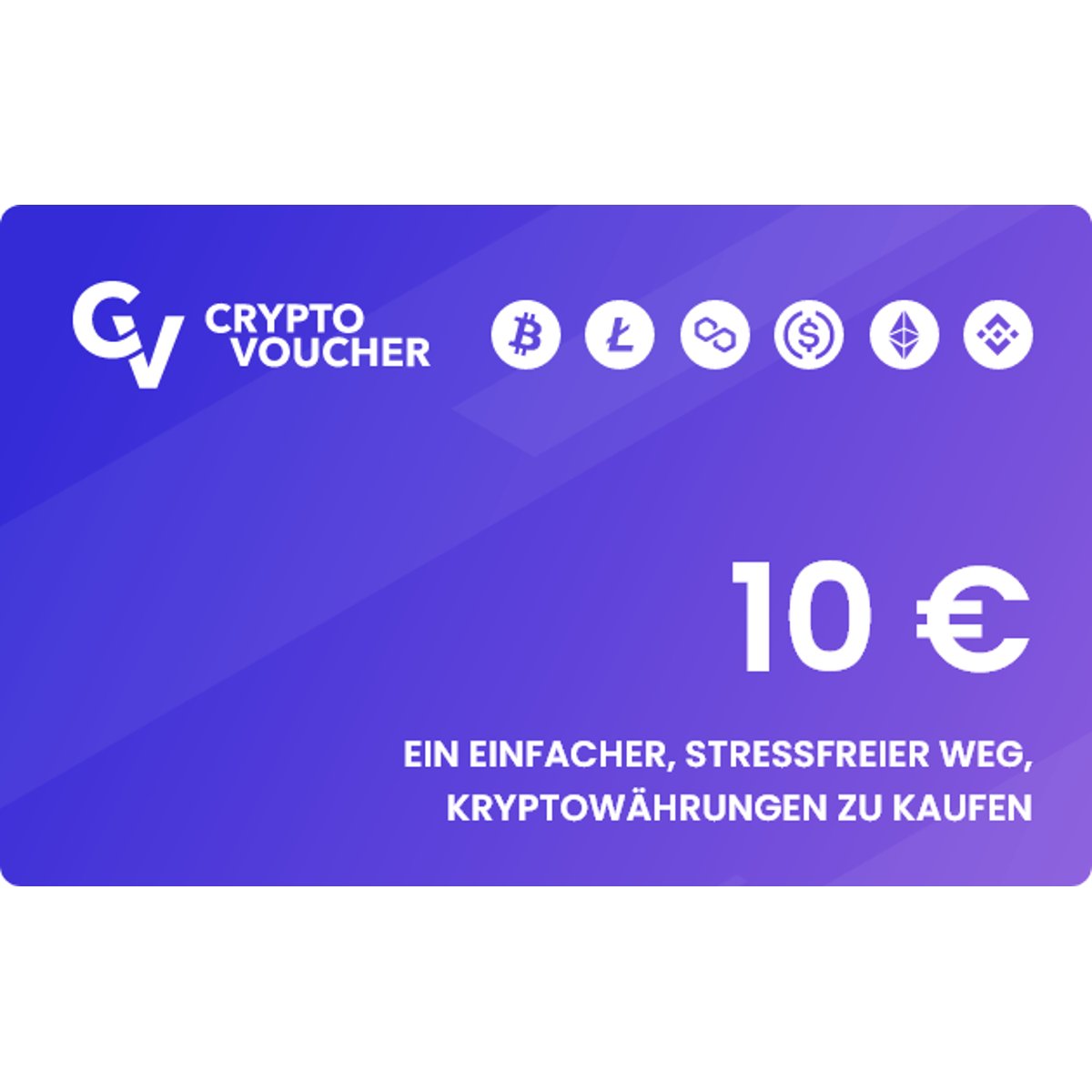 Crypto Voucher €10 kaufen? Sofort geliefert