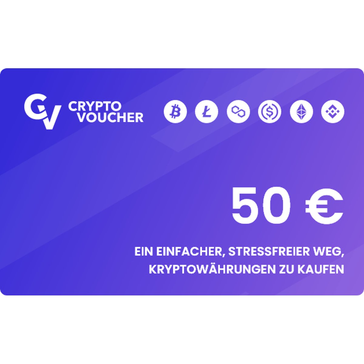 Crypto Voucher €50 kaufen? Sofort geliefert