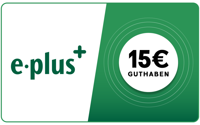 E-Plus - 15 € Guthaben
