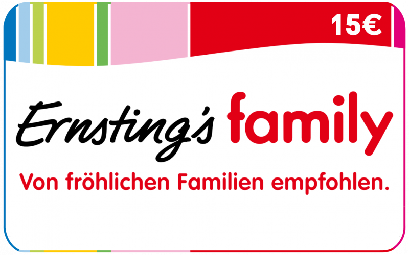 Ernsting's Family - 15 € Guthaben