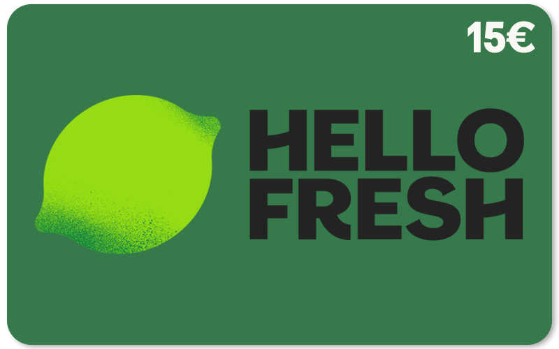 HelloFresh Geschenkgutschein 15 €