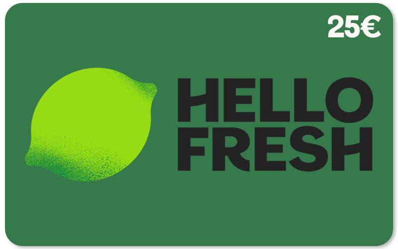 HelloFresh Geschenkgutschein 25 €