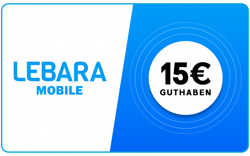 Lebara - 15 € Guthaben