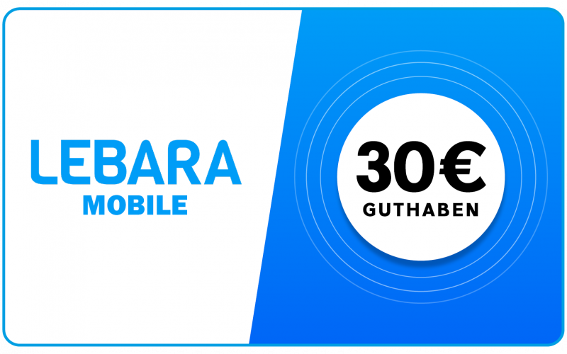 Lebara - 30 € Guthaben