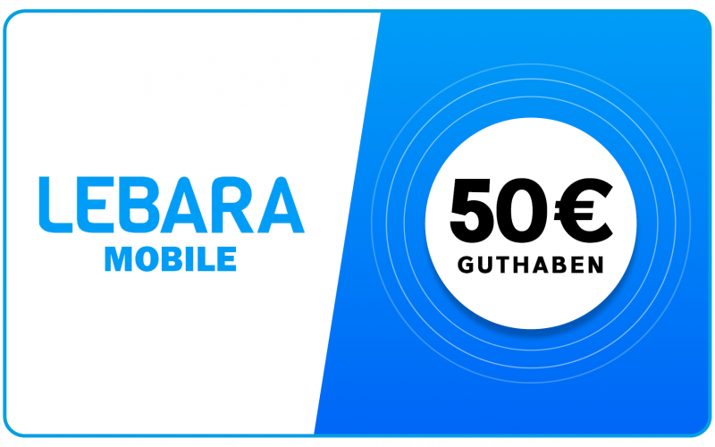 Lebara - 50 € Guthaben