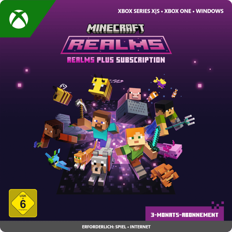 Minecraft Realms Plus - 3 Monate