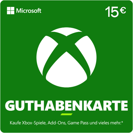 Xbox - 15 € Guthaben
