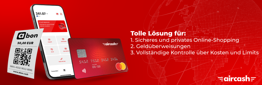 Aircash Abon online kaufen: einfach & schnell bestellen