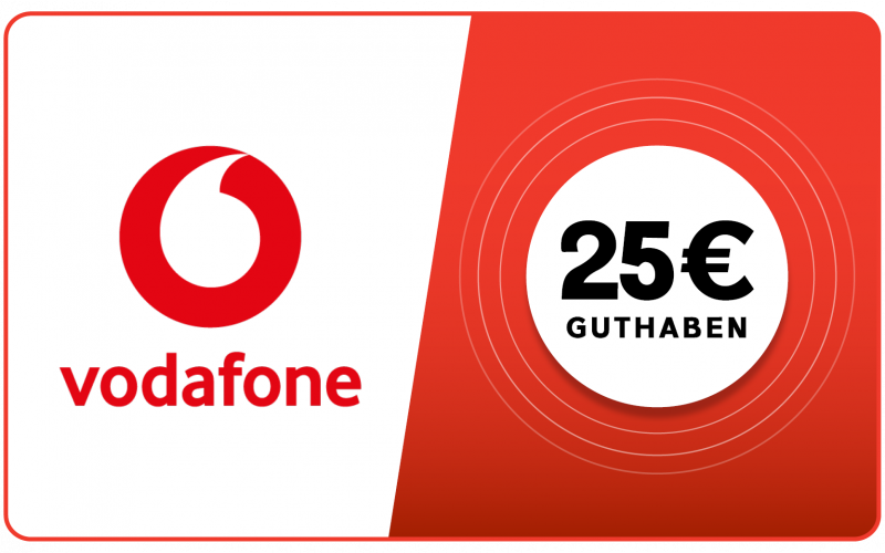 Vodafone - 25 € Guthaben kaufen? Sofort geliefert | KarteDirekt