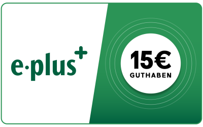 E-Plus - 15 € Guthaben