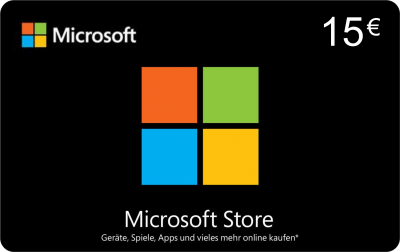 Microsoft Store - 15 € Guthaben