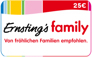 Ernsting's Family - 25 € Guthaben