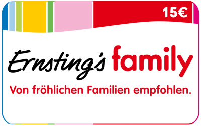 Ernsting's Family - 15 € Guthaben