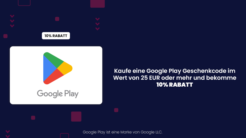 Google Play Guthaben mit Rabatt sichern