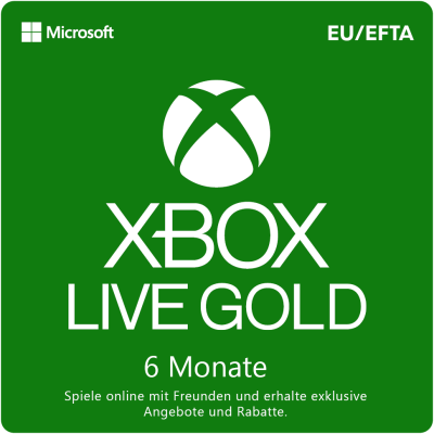 Xbox Live Gold - 6 Monate