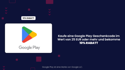 Google Play Guthaben mit Rabatt sichern